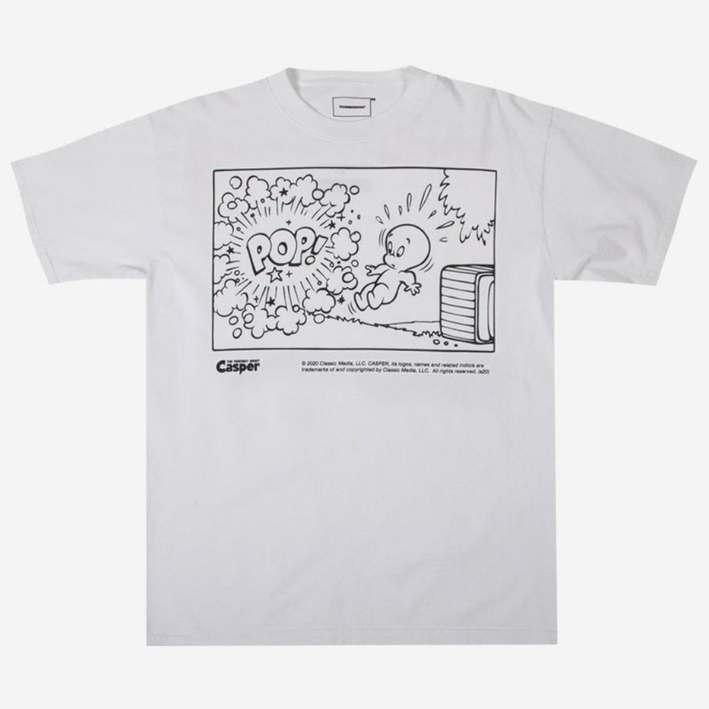 CASPER COMIC WHITE TEE (UNISEX)